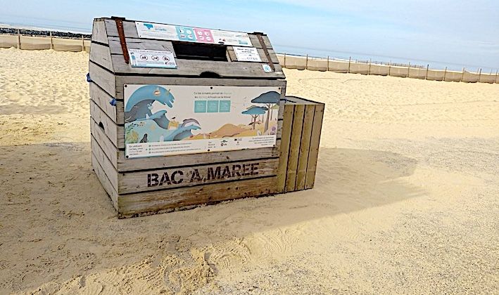 BONNE IDÉE - Des bacs à marée veillent sur les plages boucalaises